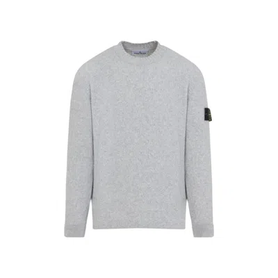 STONE ISLAND STONE ISLAND GREY WOOL SWEATER