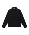 Stone Island Zip-up Sweatshirt In Black