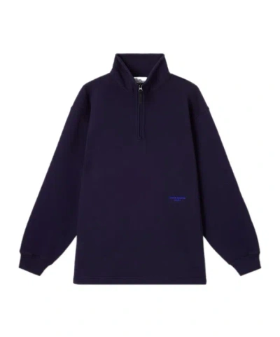 Stone Island Half-zip Sweatshirt In Blue