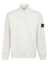 Stone Island 6100068 Half-zip Sweatshirt In White