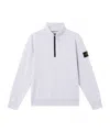 Stone Island Half-zip Sweatshirt With Patch Pockets In Lilac