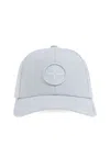 Stone Island Compass-embroidered Cap In Blue