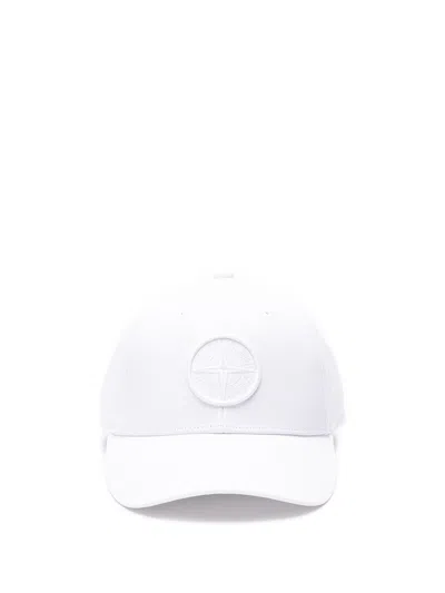 Stone Island Hat In White