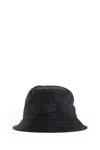 Stone Island Beanie With Compass Logo Patch In Black