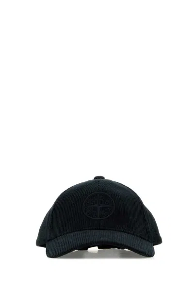 Stone Island Hats In Black