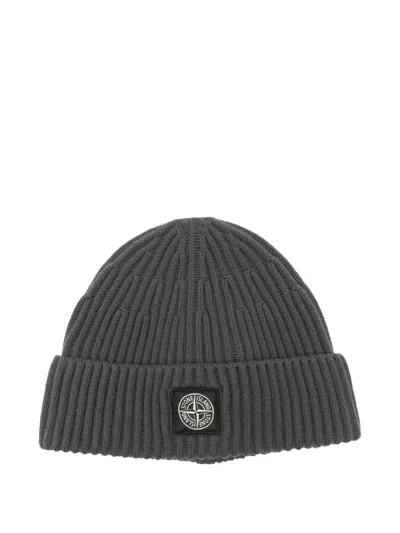 STONE ISLAND COMPASS-PATCH BEANIE