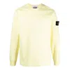 Stone Island Heavy Jersey Crewneck Sweatshirt 'yellow' In Yellow