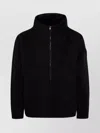 Stone Island High Collar Front Pocket Long Sleeves Jacket In Black