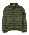 Stone Island High-collar Long-sleeved Down Jacket In Military Green