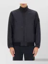Stone Island High Collar Nylon Jacket With Elastic Cuffs