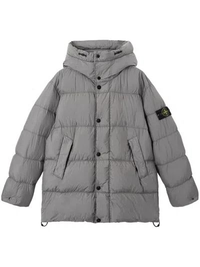 STONE ISLAND HIGH-COLLAR PUFFER JACKET