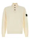 Stone Island Off White Logo Patch Sweater