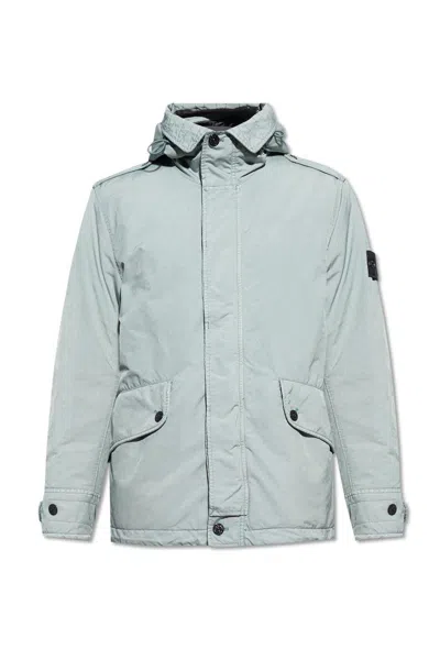 Stone Island David Tc Compass Logo-patch Jacket In Green