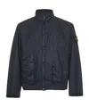 Stone Island Blue Nylon Jacket In Blue