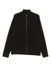 Stone Island Ghost Virgin Wool Zip Cardigan In Brown