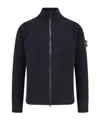 Stone Island Certified Virgin Wool Cardigan In Black