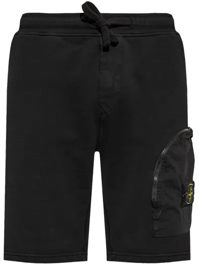 Stone Island Men's Shorts In Black