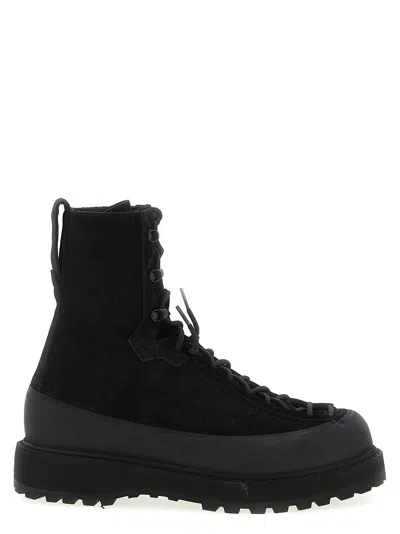 Stone Island Hiking Boots In Black