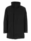 Stone Island Black Stretch Polyester Padded Jacket In Black