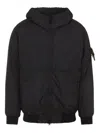 Stone Island Padded Jacket With Drip-proof And Wind-resistant In Black