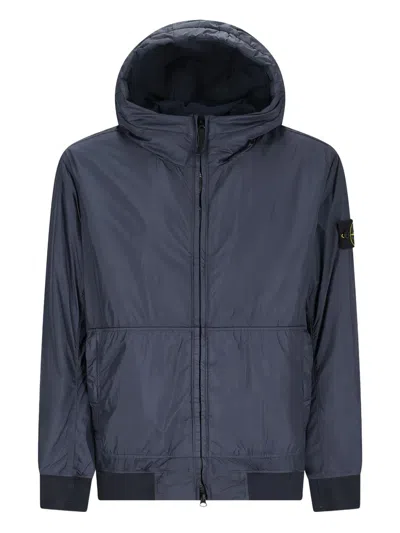 STONE ISLAND HOODED BOMBER JACKET