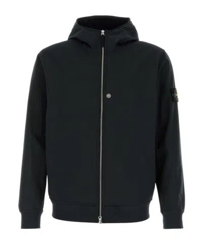 STONE ISLAND HOODED CASUAL JACKET