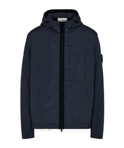 Stone Island Lightweight Jacket Blue Polyamide