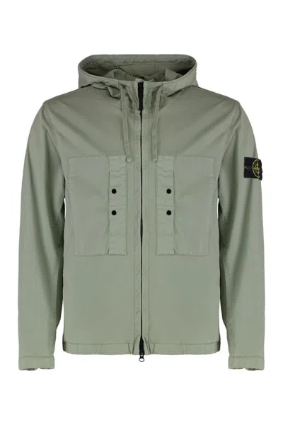 Stone Island Hooded Cotton Jacket