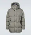 Stone Island Nylon Crinkle Reps Down Parka In Gray
