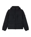 Stone Island Seamless Tunnel Nylon Down-tc Jacket In Black