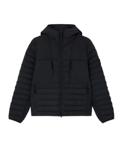 Stone Island Seamless Tunnel Nylon Down-tc Jacket In Black
