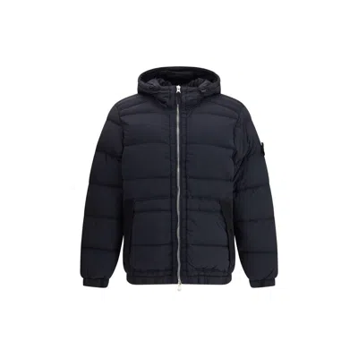 STONE ISLAND HOODED DOWN JACKET