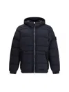 Stone Island Seamless Tunnel Hooded Down Jacket In Black