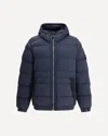 Stone Island Seamless Tunnel Hooded Down Jacket In Black