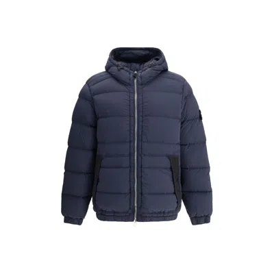 STONE ISLAND HOODED DOWN JACKET