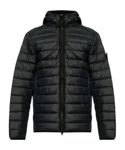 STONE ISLAND HOODED DOWN JACKET