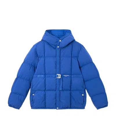 STONE ISLAND HOODED DOWN JACKET WITH ANTI-DROP AND SNAP POCKETS
