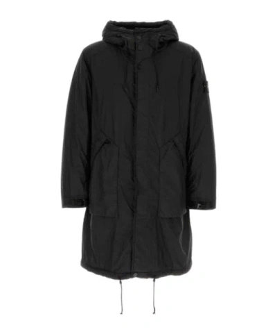 STONE ISLAND STONE ISLAND HOODED DRAWSTRING HEM PADDED PARKA
