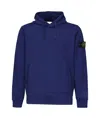Stone Island Hoodie With Drawstring Hood And Pockets In Blue