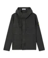 Stone Island Hooded Field Jacket With Anti-drop And Chest Pockets In Gray