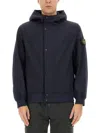 Stone Island Blue Light Soft Shell-r E. Dye Technology Jacket