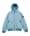 Stone Island Hooded Jacket In Blue
