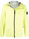 Stone Island Hooded Jacket 40223 In Yellow