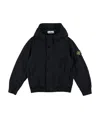 Stone Island Hooded Jacket In Black