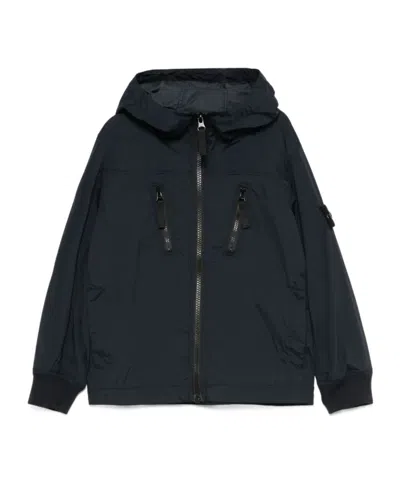 Stone Island Hooded Jacket In Green