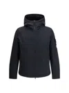 Stone Island Hooded Jacket In Blue
