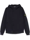 Stone Island Hooded Jacket In Blue