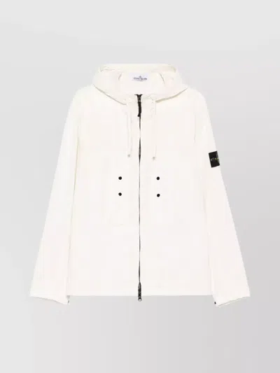 Stone Island Hooded Jacket Elasticated Hem