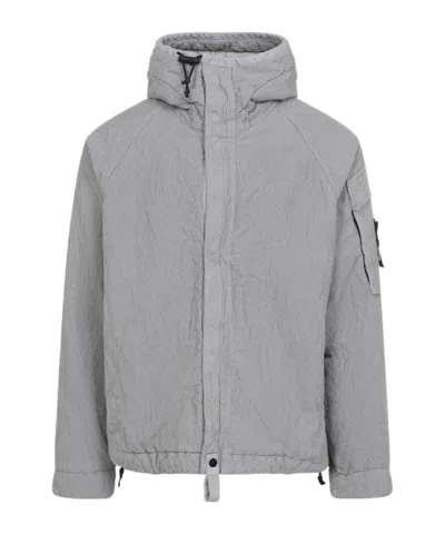STONE ISLAND STONE ISLAND LOGO PATCH HOODED JACKET