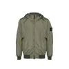 Stone Island Hooded Jacket In Green
